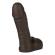 Vac-U-Lock 8 Zoll Realistischer Dildoaufsatz Schwarz