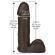 Vac-U-Lock 8 Zoll Realistischer Dildoaufsatz Schwarz