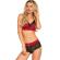 Leg Avenue - 2-TEILIGES Set Schwarz Und Rot S/M