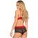 Leg Avenue - 2-TEILIGES Set Schwarz Und Rot S/M