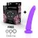 Delta Club - Toys Harnais + Dong Silicone Violet 17 CM -O- 3 CM