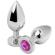 Metal Hard - Anal Plug Diamant Rosa Klein 5,71 CM