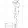Passion - Vrouw BS031 Zwarte Bodystocking One Size