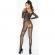 Passion - Vrouw BS031 Zwarte Bodystocking One Size