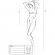 Passion - Woman BS035 Bodystocking Schwarz Eine GrÖsse