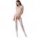 Passion - Woman BS061 Weisser Bodystocking, Eine GrÖsse