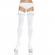 Leg Avenue - Collant Opaque Blanc Avec Finition Volant Et Noeud