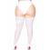 Leg Avenue - Taille Plus Stay Up Blanc Transparent