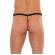 Mens Black G-String mit rosa Tasche