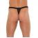 Mens Black G-String mit roter Beutel