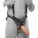 King Cock 25.5 CM Hollow Strap-On Suspender System Flesh