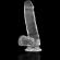 X Ray - Dildo Transparente Com Bolas 18.5 CM -O- 3.8 CM