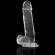 X Ray - Dildo Transparente Com Bolas 20 CM -O- 4.5 CM