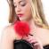 Secretplay - Duster De Marabou Rouge