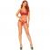 Leg Avenue - 2-DELIGE Set Met Dubbele Bandjes Tong M/L Rood