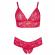 Cottelli Plus Size Roter Spitzen-BH und Slips