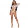 Leg Avenue Top Bodysuit With Thong Back One Size - White