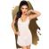 Penthouse - Casual Seduction Babydoll Bialy S/M