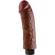 King Cock 20.32 CM Vibrating Cock Brown