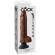King Cock - Vibratordildo Mit Hoden 25.5 CM Braune Farbe