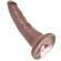 King Cock - 7 Dildo Chocolate 17.8 CM