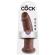 King Cock - 10 Dildo Marrom 25.4 CM