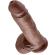 King Cock 8\" Cock Brown With Balls 20.3 CM