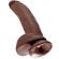 King Cock - 9 Dildo Marrone Con Sfere 22.9 CM