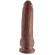 King Cock - 9 Dildo Marrone Con Sfere 22.9 CM
