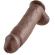 King Cock - 12 Dildo Castanho Com Bolas 30.48 CM