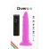 Diversia - Dildo Vibrant Flexible Violet 23 CM -O- 4.3 CM