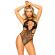 Leg Avenue - Cut Out Strappy Bodysuit Eine GrÖsse - Schwarz