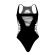 Leg Avenue - Body Thong Racerback Preto