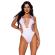 Leg Avenue - Body Tanga Racerback Weiss