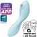 Satisfyer - Curvy Trinity 5 Estimulador De Pulso De Ar E Aplicativo Vibrador Azul