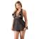Babydoll Cottelli Plus Size Halter Neck Nero