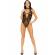 Leg Avenue Net & Lace Keyhole Bodysuit One Size - Black