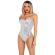 Body à armatures en sequins Leg Avenue Argent
