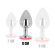 Ohmama Anal Plug Metal Red 8 CM