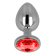 Ohmama Anal Plug Metal Red 8 CM