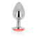 Ohmama Anal Plug Metal Red 8 CM