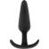 Black&silver - Hansel Silicone Loop Anal Plug Size S