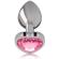Intense - Roze Hart Aluminium Metalen Anaal Plug Maat S