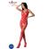 Passion - BS098 Roter Bodystocking, Eine GrÖsse