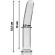 Nebula Series By Ibiza - Model 9 Dildo Szklo Borosilikatowe Przezroczyste 15.5 CM -O- 2.5 CM