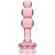 Nebula Series By Ibiza - Model 1 Plug Roze Borosilicate Glas 10,5 CM -of- 3 CM