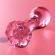 Nebula Series By Ibiza - Model 2 Plug Roze Borosilicate Glas 11 CM -of- 3,5 CM