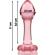 Nebula Series By Ibiza - Model 2 Plug Roze Borosilicate Glas 11 CM -of- 3,5 CM