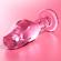 Nebula Series By Ibiza - Model 6 Plug Roze Borosilicate Glas 12,5 CM -of- 4 CM
