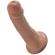King Cock - Realistische Penis 15 CM Karamel